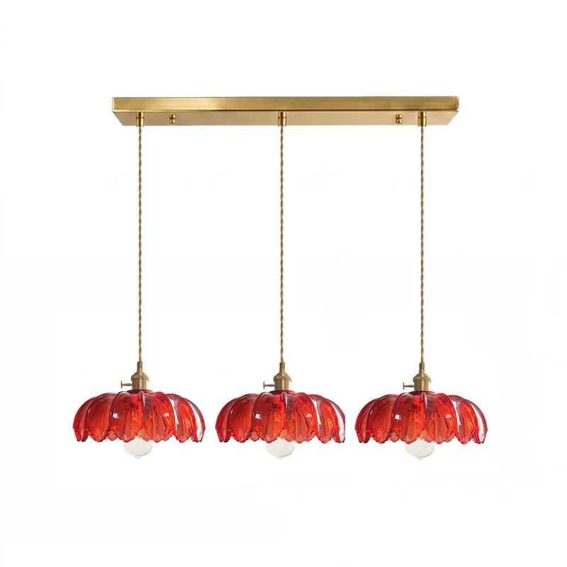 Lampa Wisząca z Kwiatowym Abażurem - Wiele Wariantów Kolorystycznych