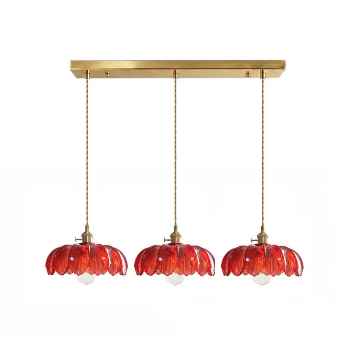 Lampa Wisząca z Kwiatowym Abażurem - Wiele Wariantów Kolorystycznych