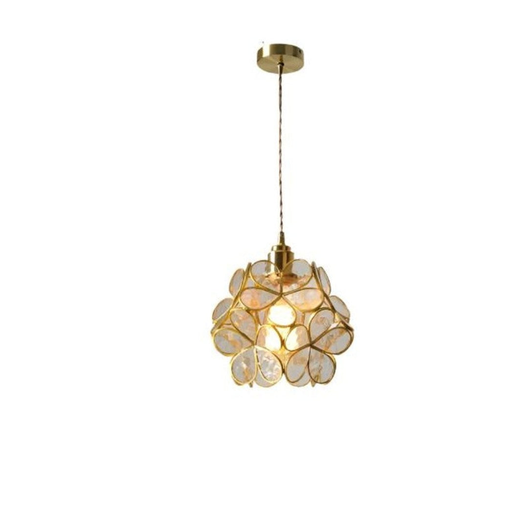 Lampa Wisząca - z Kwiatowym Wzorem