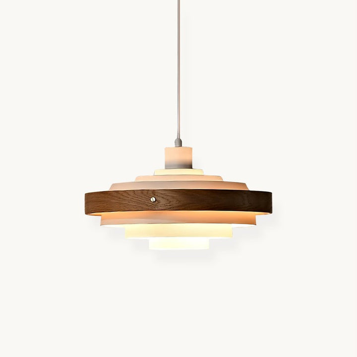 Lampa Wisząca z Poziomymi Pierścieniami - Nowoczesna