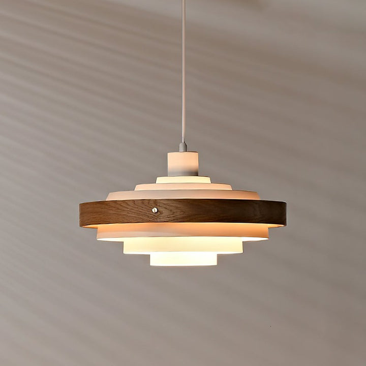Lampa Wisząca z Poziomymi Pierścieniami - Nowoczesna