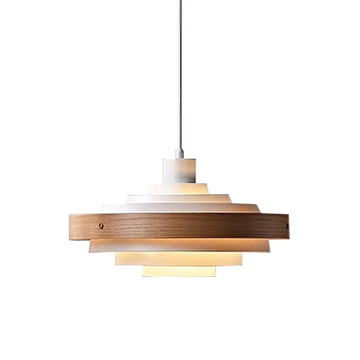 Lampa Wisząca z Poziomymi Pierścieniami - Nowoczesna