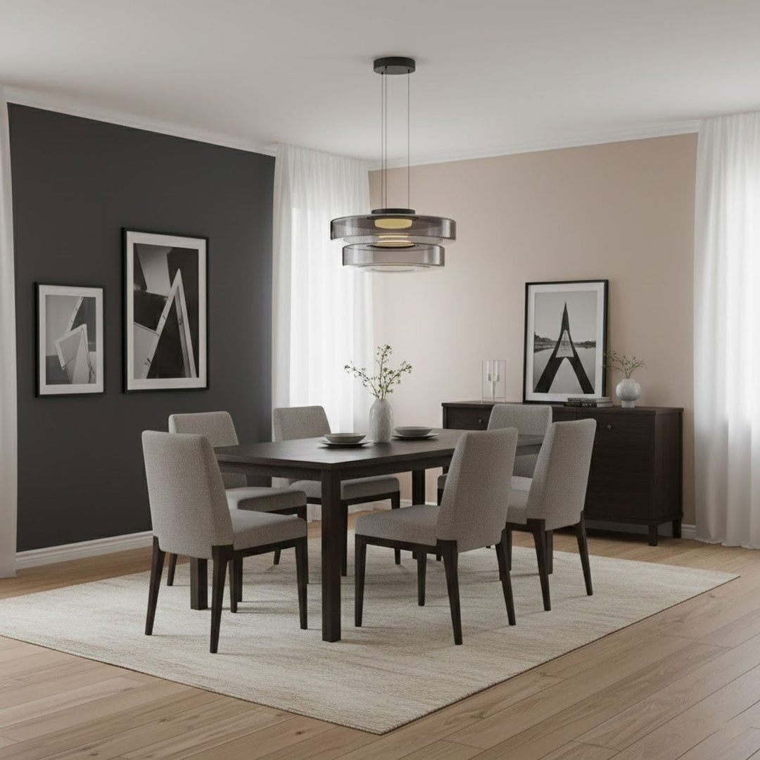 Lampa Wisząca Szklana - Minimalistyczna, Wielowarstwowa, Regulowana Wysokość