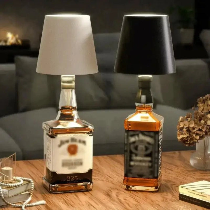 Stolowa lampa LED z funkcją przyciemniania - z korkiem do butelki