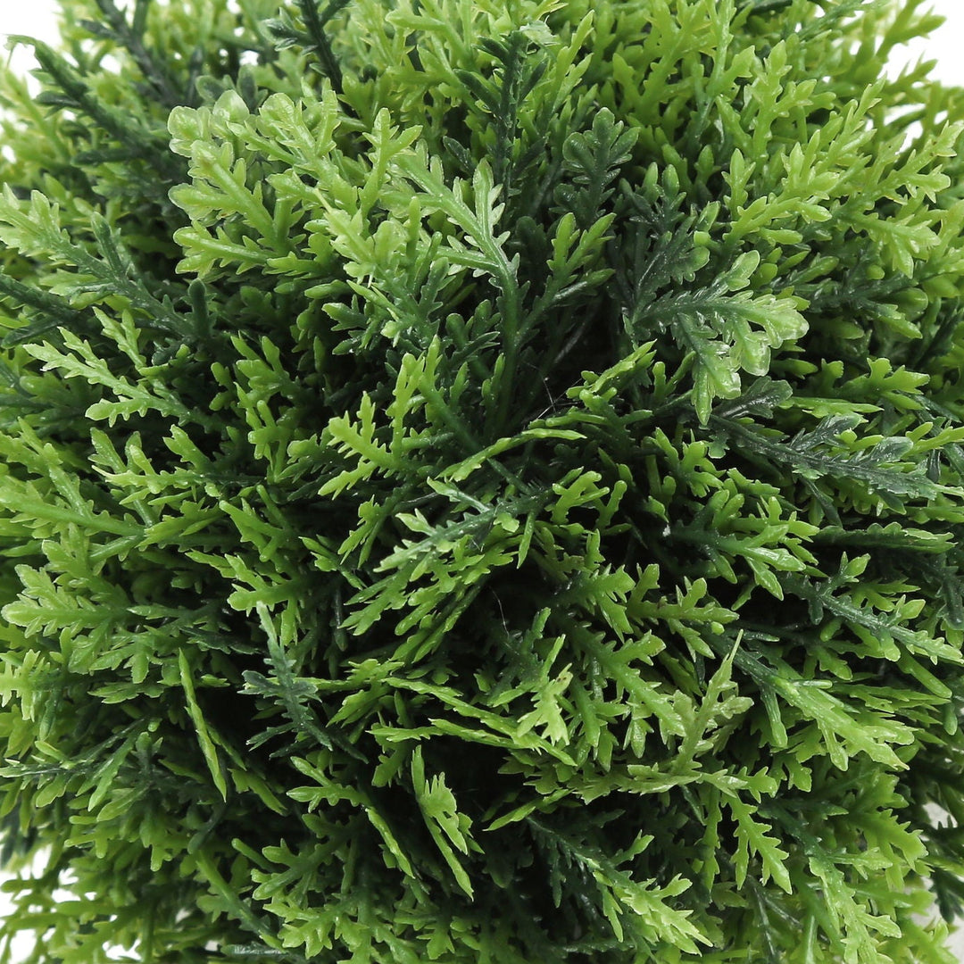 Sztuczne zielone kule w doniczkach – zestaw 3 szt., wysokość 13 cm