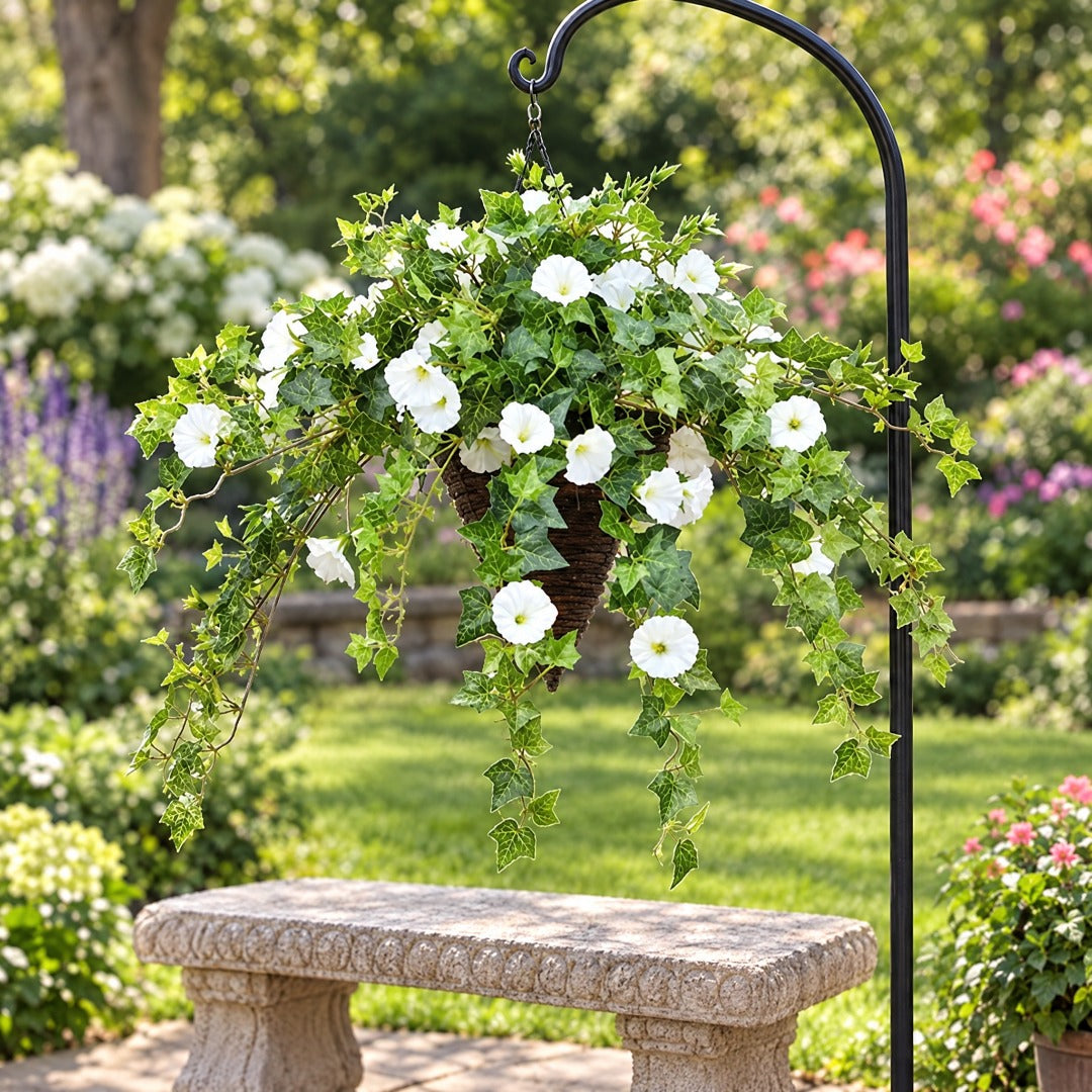Sztuczny powojnik wiszący UV odporny – 2 sztuki, ok. 65 cm