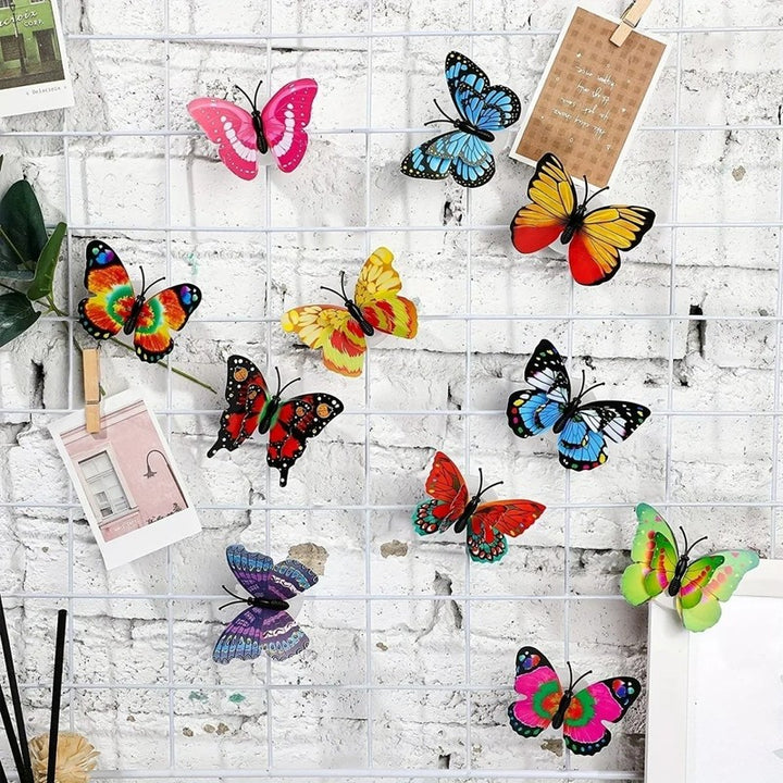Świetlny motyl ścienny LED - zestaw 10 sztuk